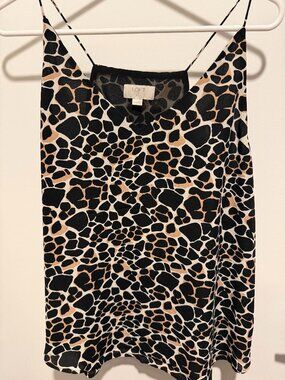 LOFT Animal Print Sleeveless Top – Size NP – Light Layer